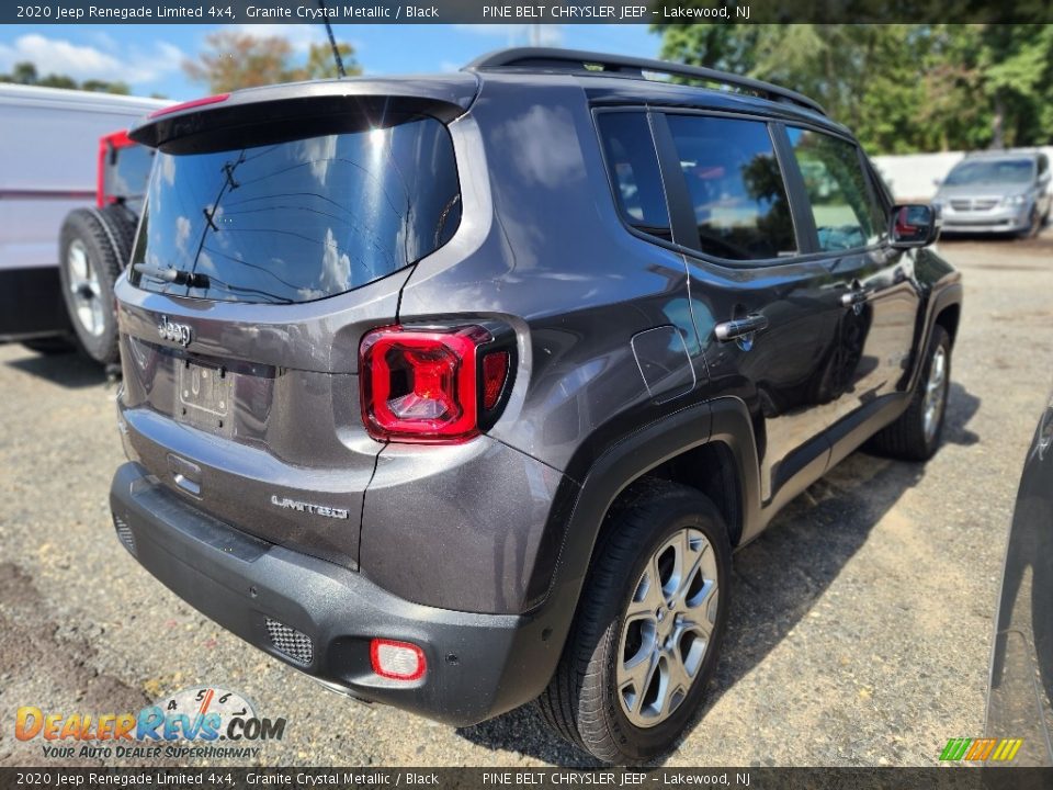 2020 Jeep Renegade Limited 4x4 Granite Crystal Metallic / Black Photo #3