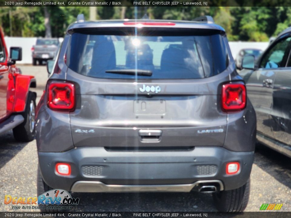 2020 Jeep Renegade Limited 4x4 Granite Crystal Metallic / Black Photo #4