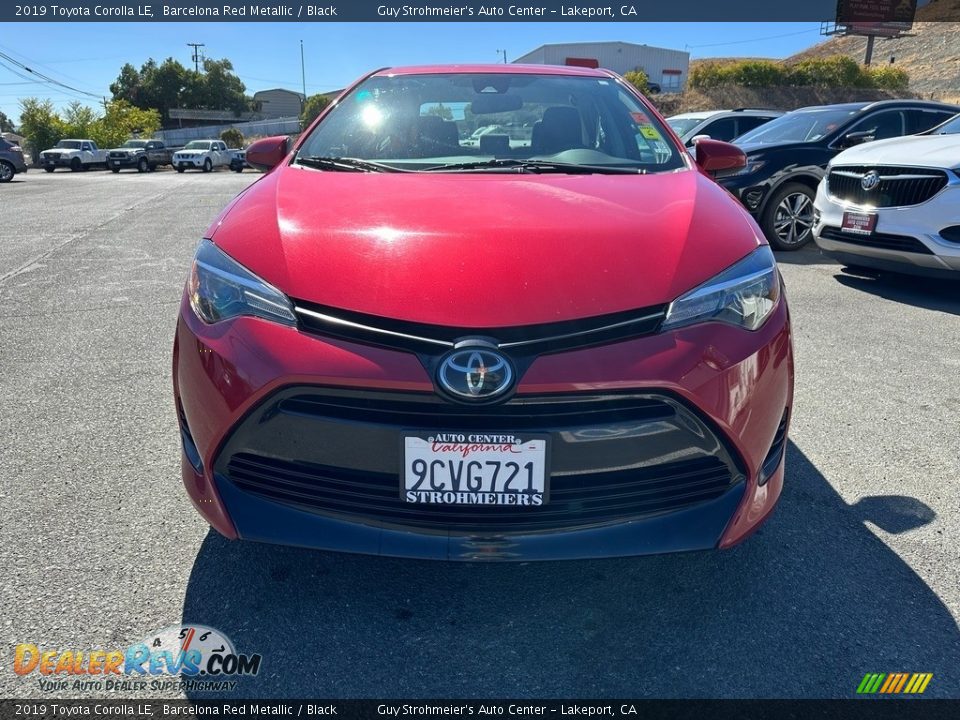 2019 Toyota Corolla LE Barcelona Red Metallic / Black Photo #2