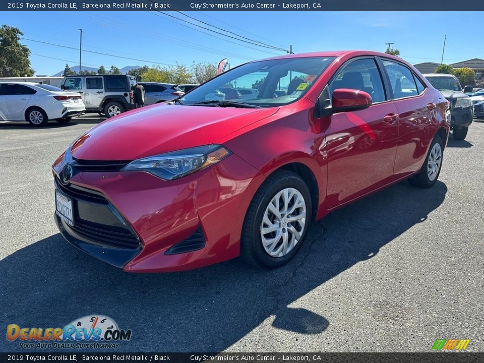 2019 Toyota Corolla LE Barcelona Red Metallic / Black Photo #3