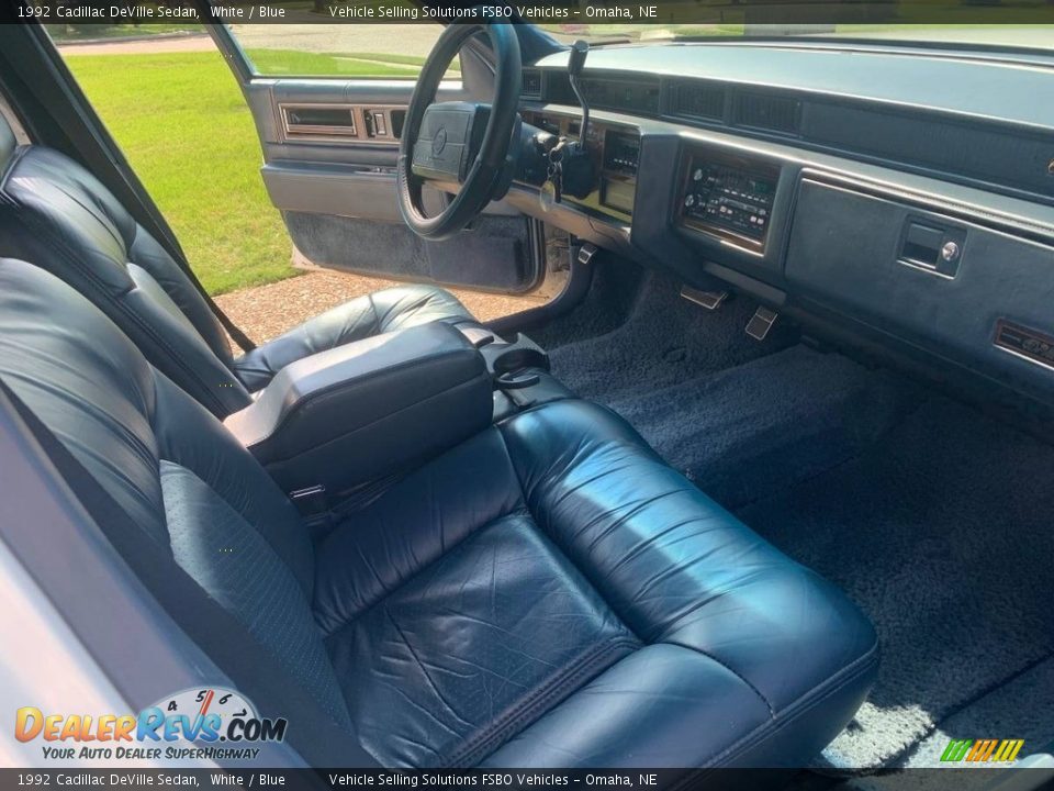 Blue Interior - 1992 Cadillac DeVille Sedan Photo #6