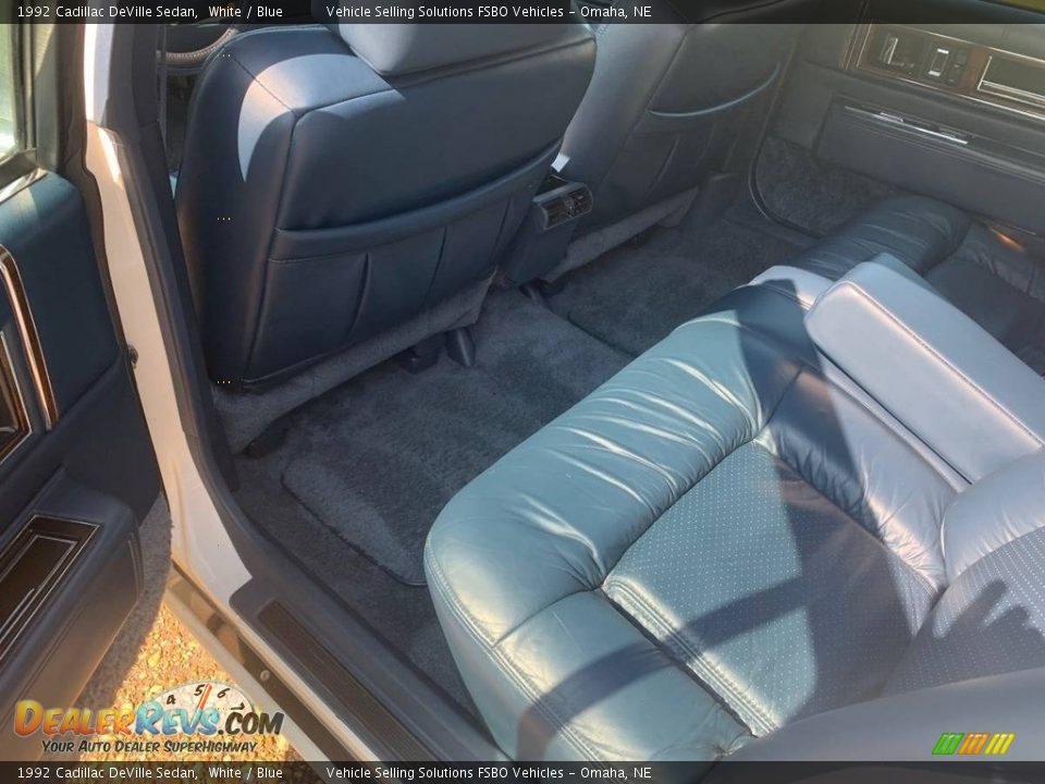 Rear Seat of 1992 Cadillac DeVille Sedan Photo #8