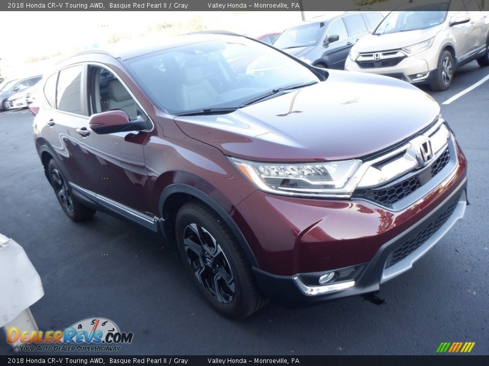 2018 Honda CR-V Touring AWD Basque Red Pearl II / Gray Photo #6