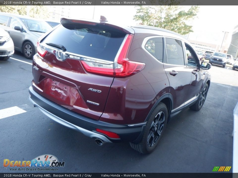 2018 Honda CR-V Touring AWD Basque Red Pearl II / Gray Photo #7