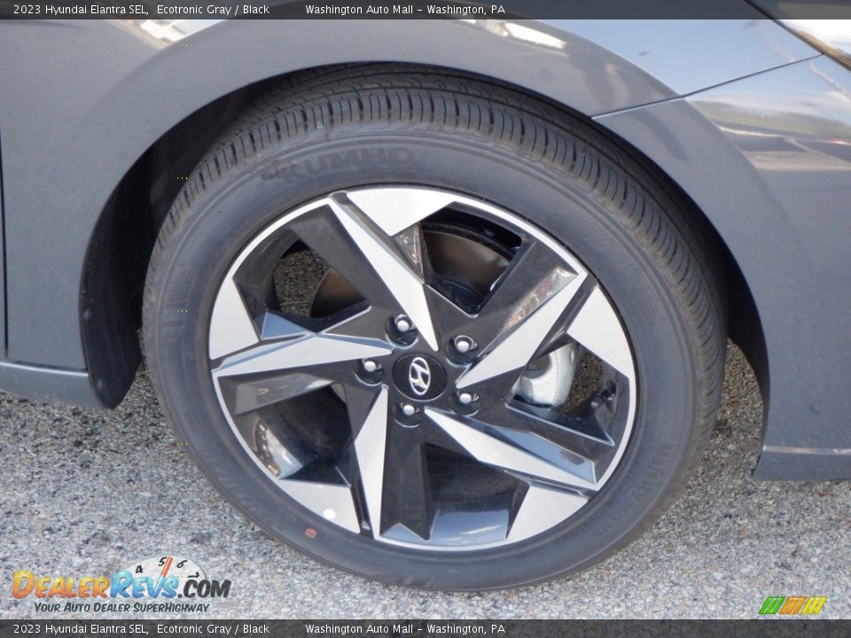 2023 Hyundai Elantra SEL Ecotronic Gray / Black Photo #3