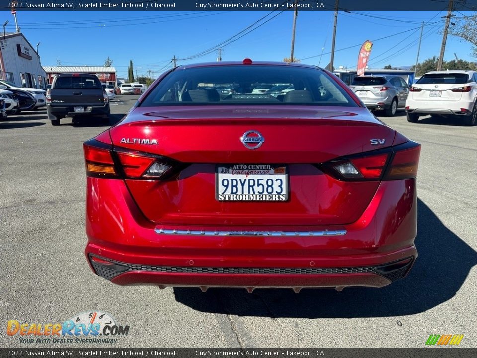 2022 Nissan Altima SV Scarlet Ember Tintcoat / Charcoal Photo #5