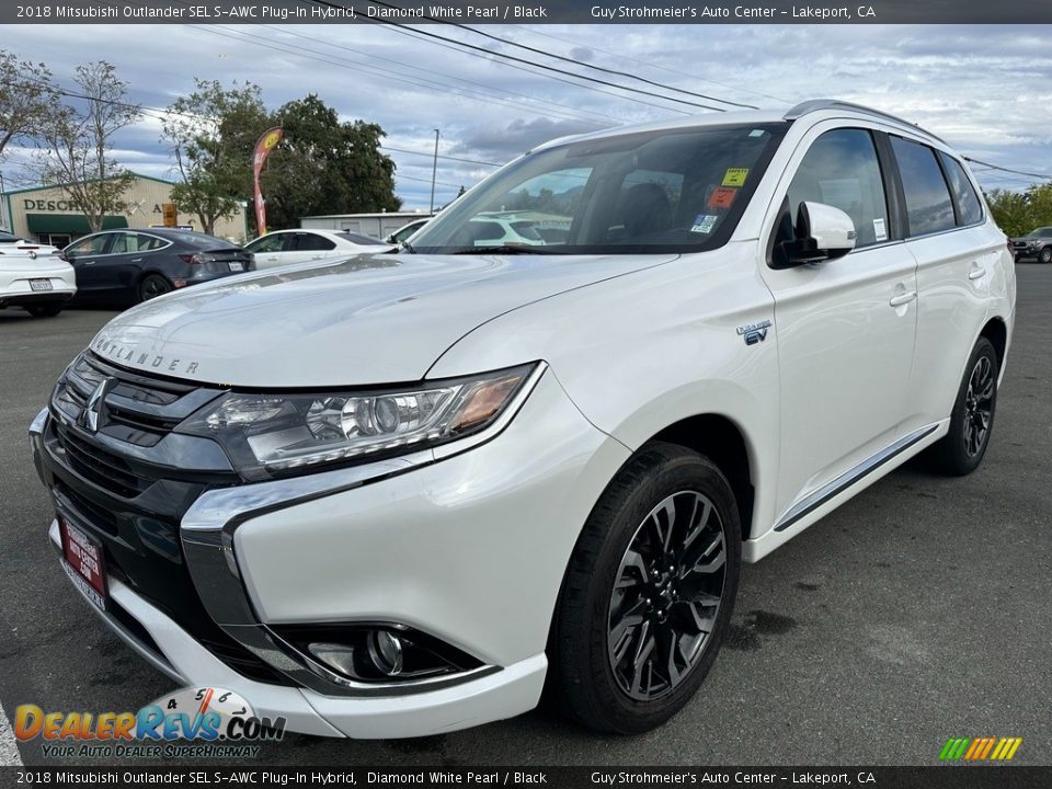 Diamond White Pearl 2018 Mitsubishi Outlander SEL S-AWC Plug-In Hybrid Photo #3