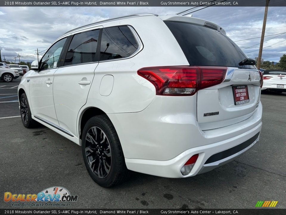 Diamond White Pearl 2018 Mitsubishi Outlander SEL S-AWC Plug-In Hybrid Photo #4