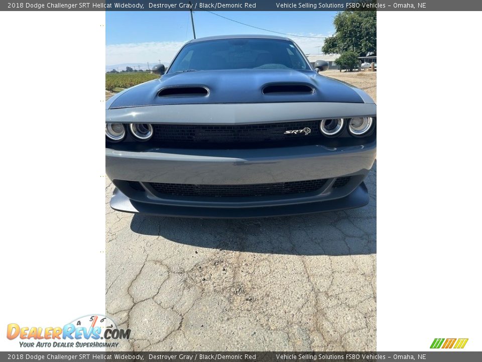 2018 Dodge Challenger SRT Hellcat Widebody Destroyer Gray / Black/Demonic Red Photo #11