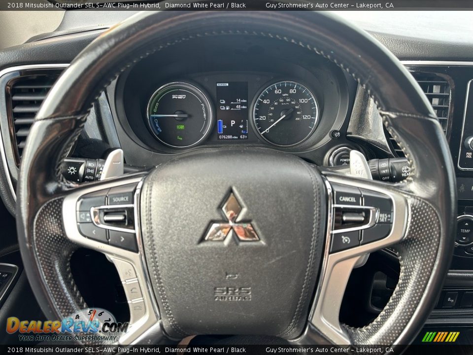 2018 Mitsubishi Outlander SEL S-AWC Plug-In Hybrid Steering Wheel Photo #8