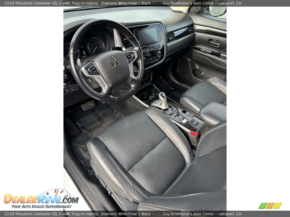 Black Interior - 2018 Mitsubishi Outlander SEL S-AWC Plug-In Hybrid Photo #12