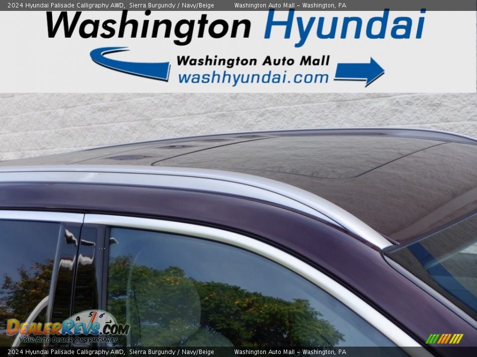 2024 Hyundai Palisade Calligraphy AWD Sierra Burgundy / Navy/Beige Photo #3