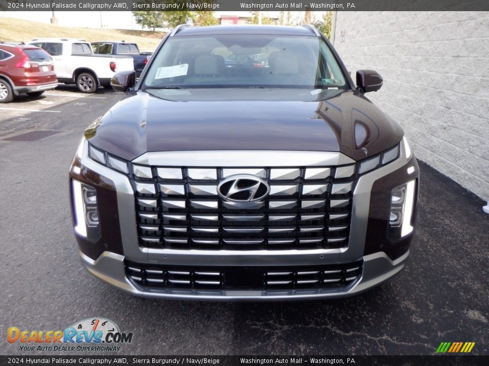 2024 Hyundai Palisade Calligraphy AWD Sierra Burgundy / Navy/Beige Photo #5