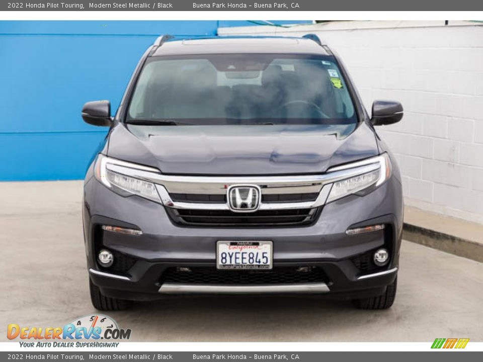 2022 Honda Pilot Touring Modern Steel Metallic / Black Photo #7