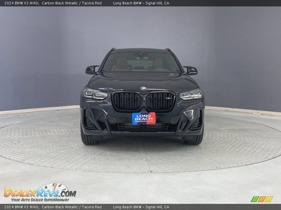2024 BMW X3 M40i Carbon Black Metallic / Tacora Red Photo #2
