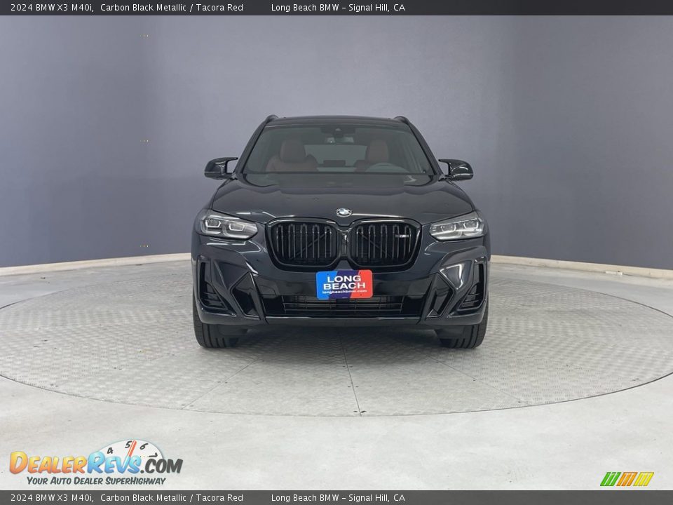 2024 BMW X3 M40i Carbon Black Metallic / Tacora Red Photo #2