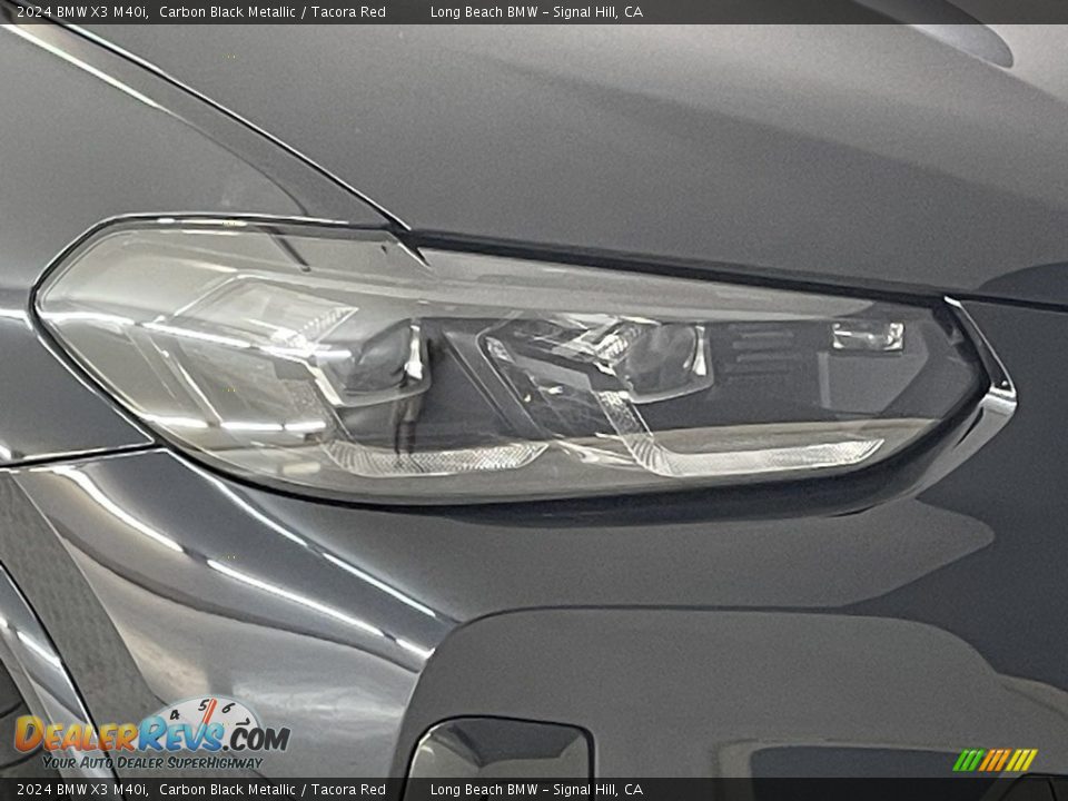 2024 BMW X3 M40i Carbon Black Metallic / Tacora Red Photo #4
