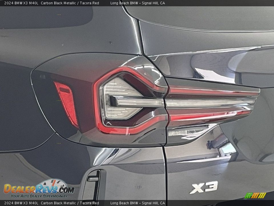 2024 BMW X3 M40i Carbon Black Metallic / Tacora Red Photo #6