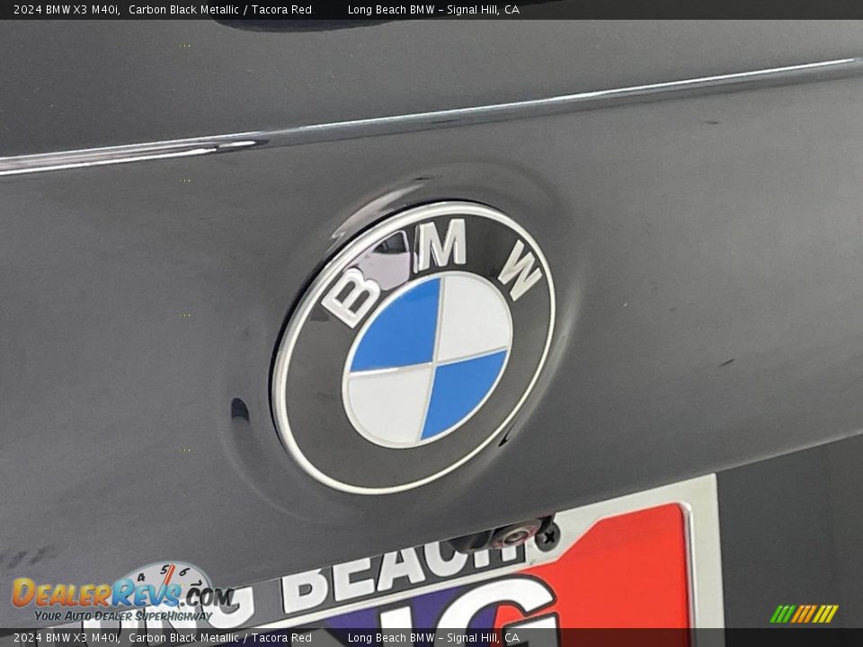 2024 BMW X3 M40i Carbon Black Metallic / Tacora Red Photo #7