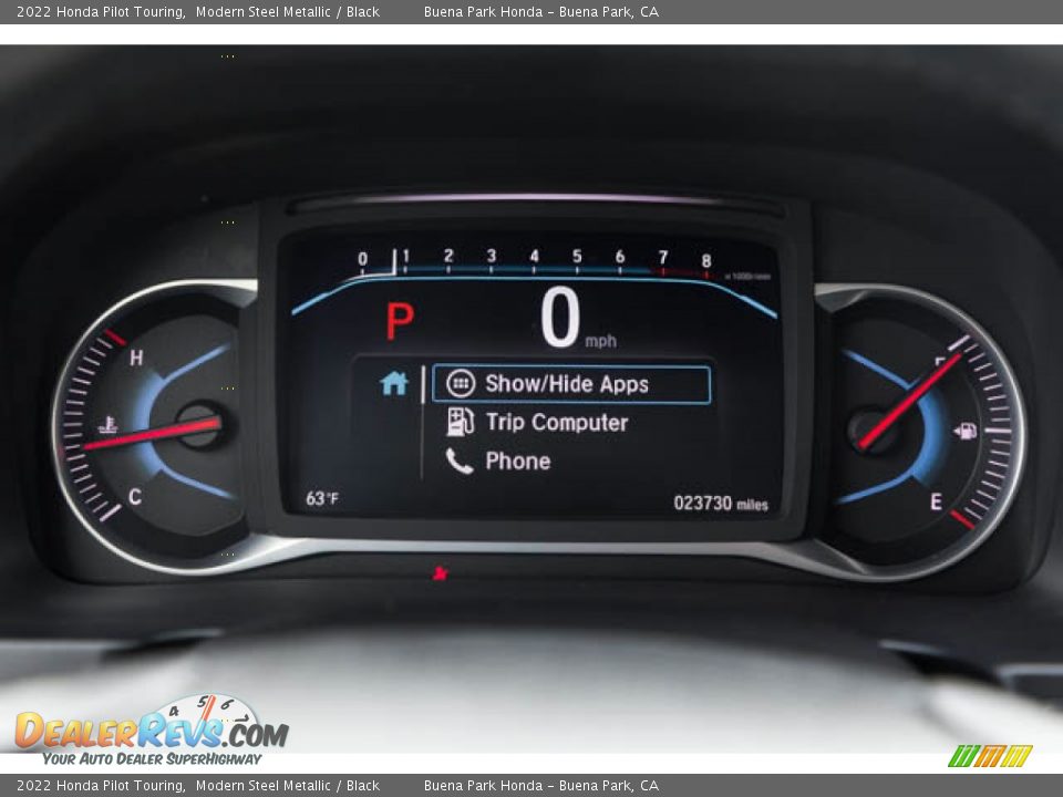 2022 Honda Pilot Touring Gauges Photo #32