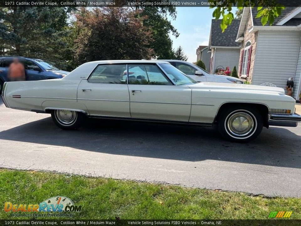 Cotillion White 1973 Cadillac DeVille Coupe Photo #11