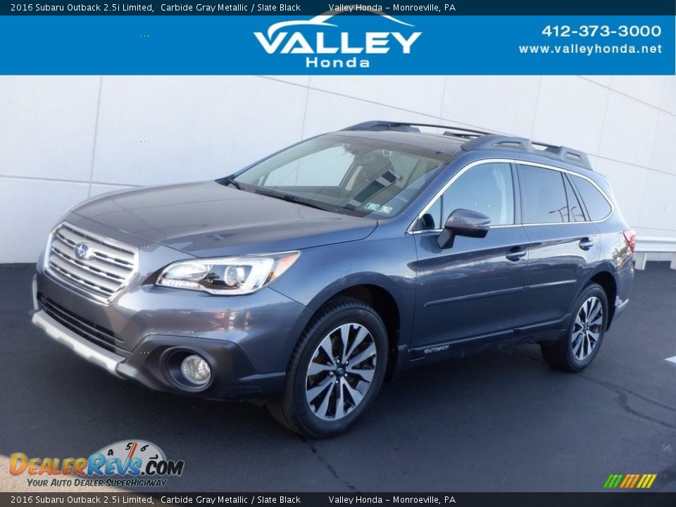 2016 Subaru Outback 2.5i Limited Carbide Gray Metallic / Slate Black Photo #1