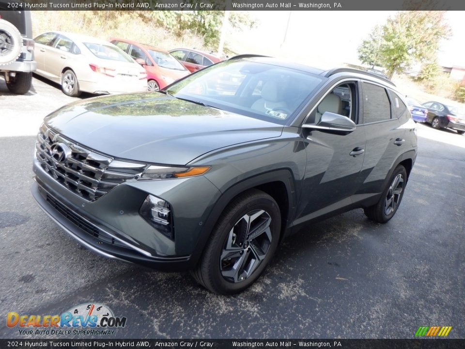 2024 Hyundai Tucson Limited Plug-In Hybrid AWD Amazon Gray / Gray Photo #6