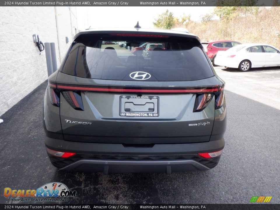 2024 Hyundai Tucson Limited Plug-In Hybrid AWD Amazon Gray / Gray Photo #7