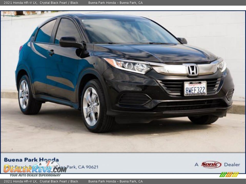 2021 Honda HR-V LX Crystal Black Pearl / Black Photo #1