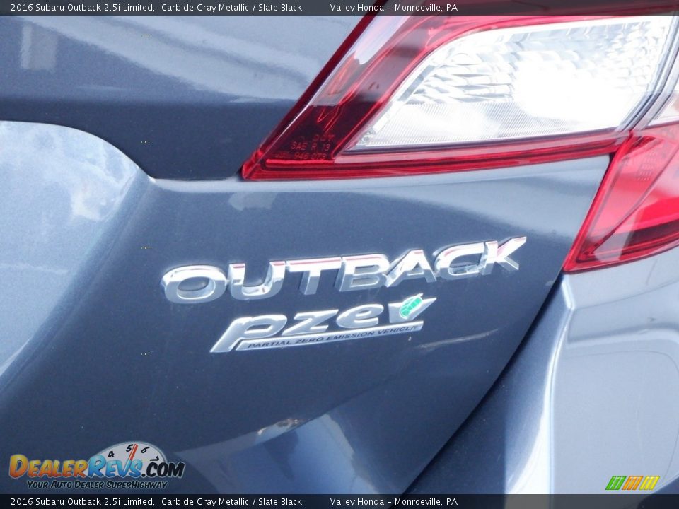 2016 Subaru Outback 2.5i Limited Carbide Gray Metallic / Slate Black Photo #9