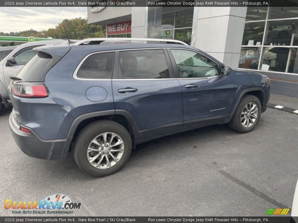 2020 Jeep Cherokee Latitude Plus 4x4 Slate Blue Pearl / Ski Gray/Black Photo #3