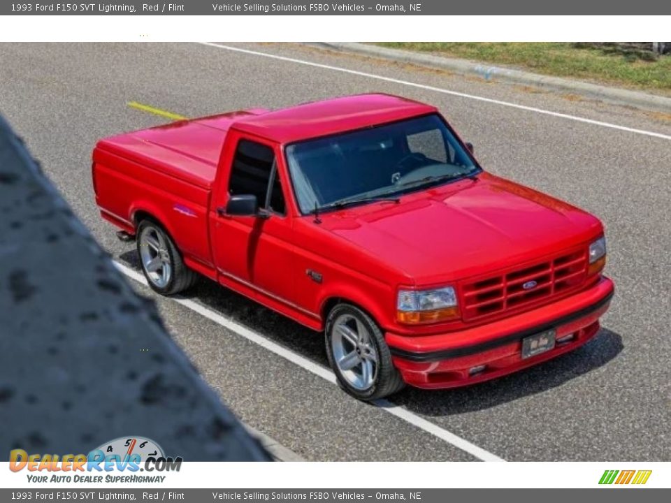 Red 1993 Ford F150 SVT Lightning Photo #1