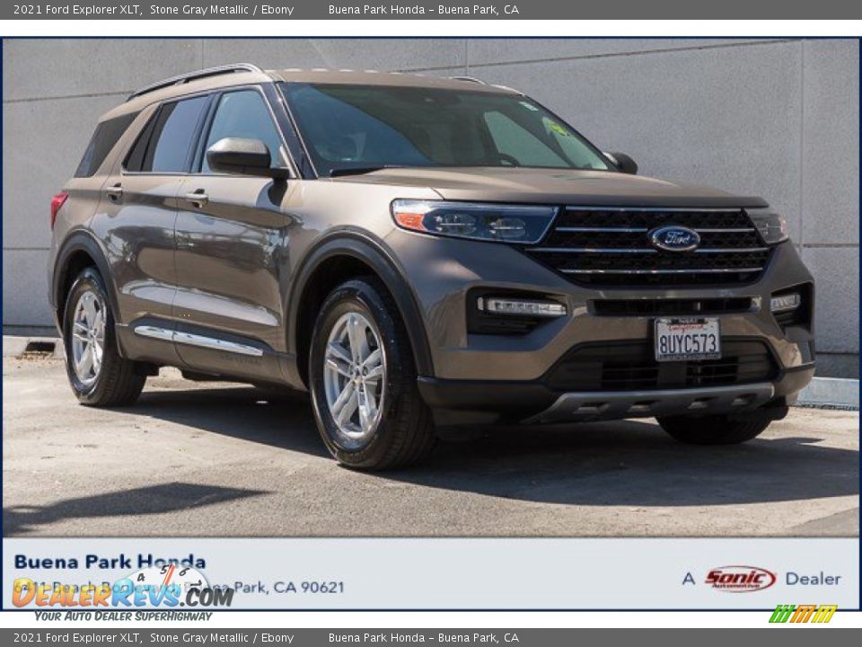 2021 Ford Explorer XLT Stone Gray Metallic / Ebony Photo #1