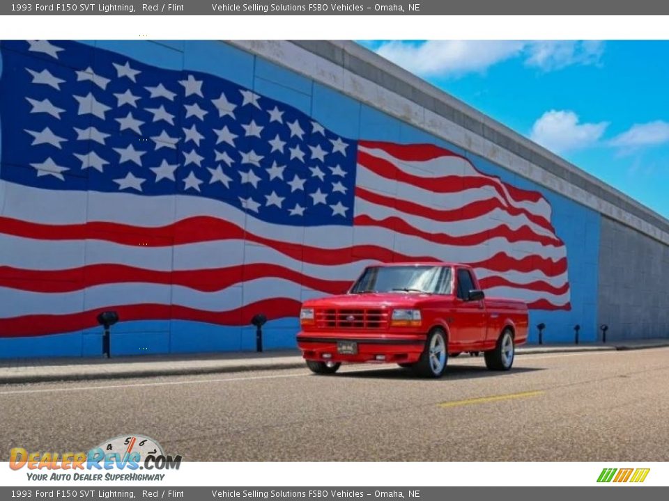 Red 1993 Ford F150 SVT Lightning Photo #3