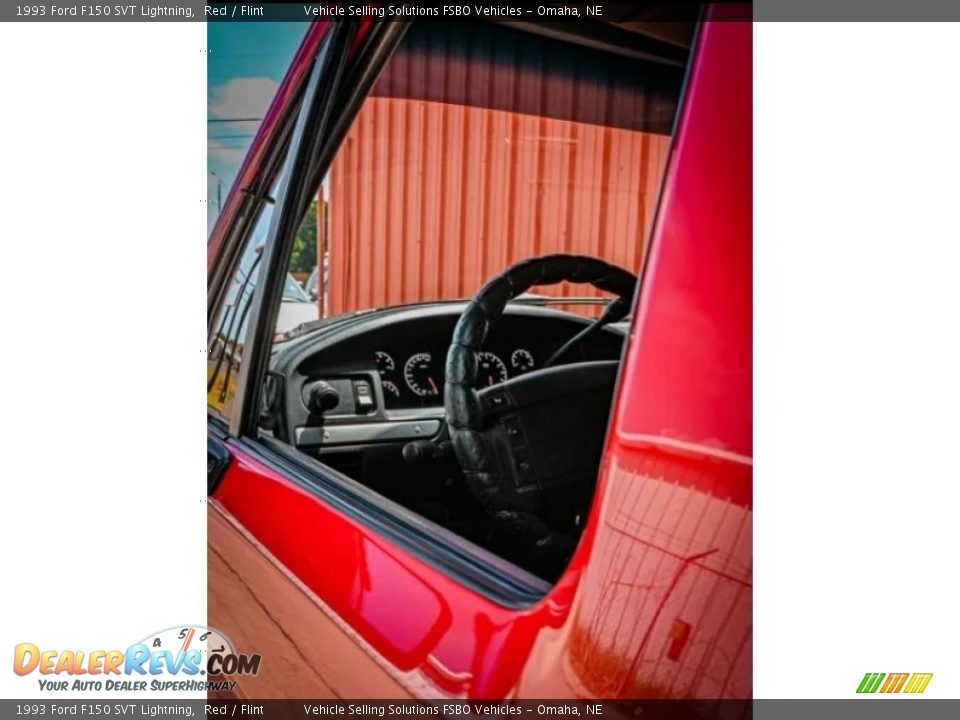 1993 Ford F150 SVT Lightning Red / Flint Photo #4