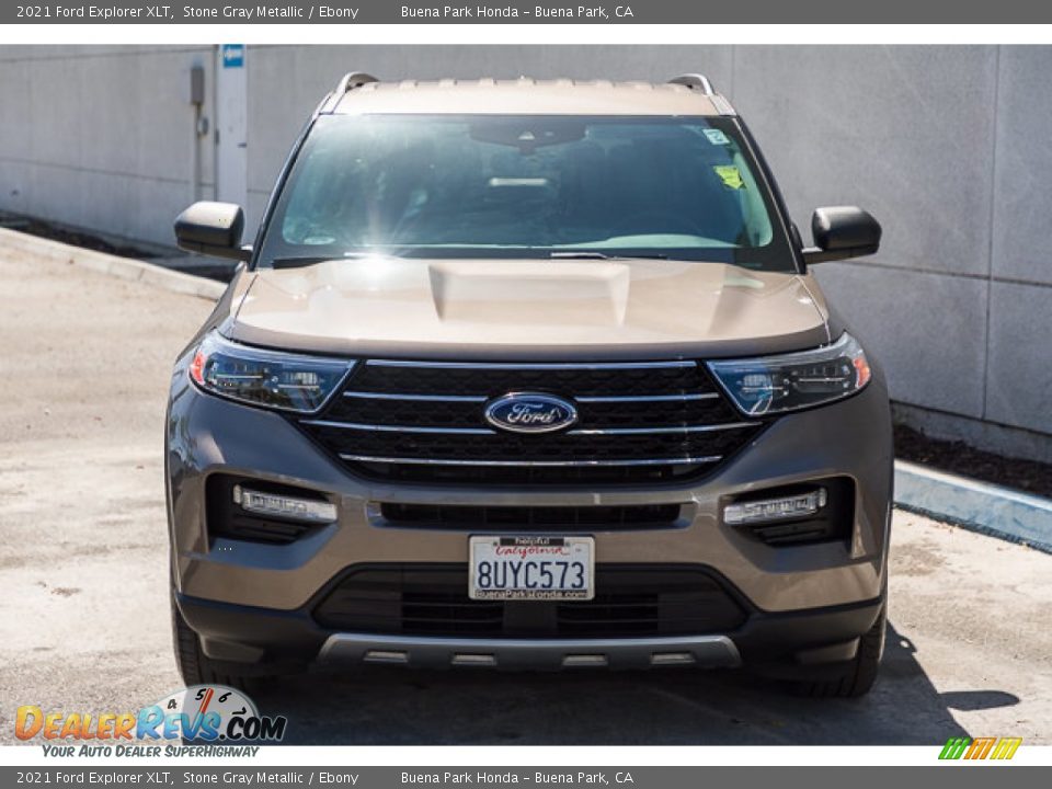 2021 Ford Explorer XLT Stone Gray Metallic / Ebony Photo #7