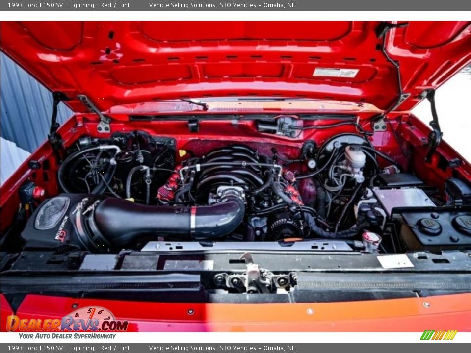 1993 Ford F150 SVT Lightning Red / Flint Photo #6