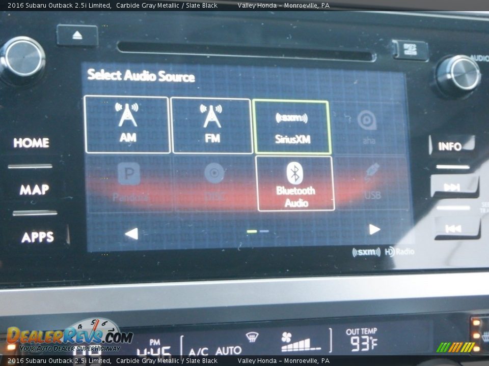 2016 Subaru Outback 2.5i Limited Carbide Gray Metallic / Slate Black Photo #24