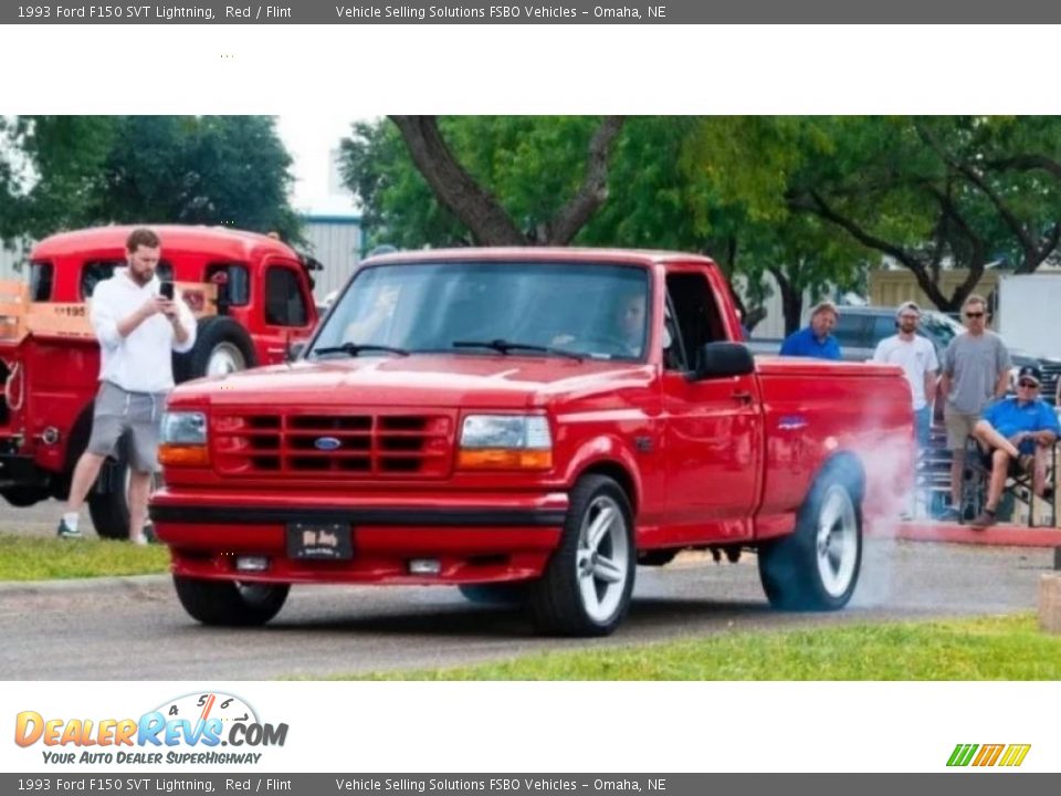 Red 1993 Ford F150 SVT Lightning Photo #7