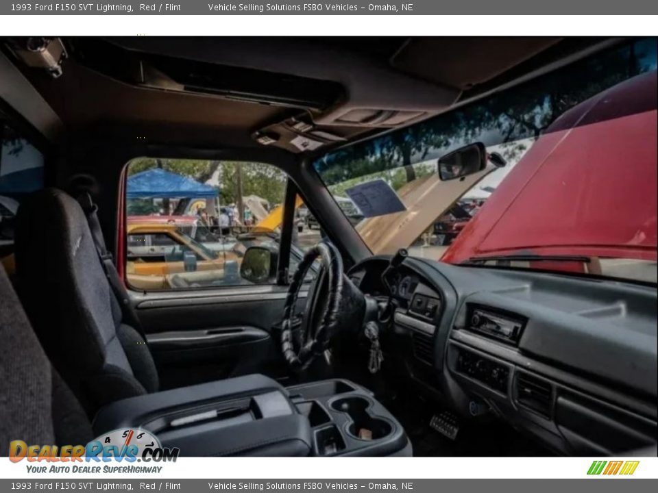 1993 Ford F150 SVT Lightning Red / Flint Photo #9