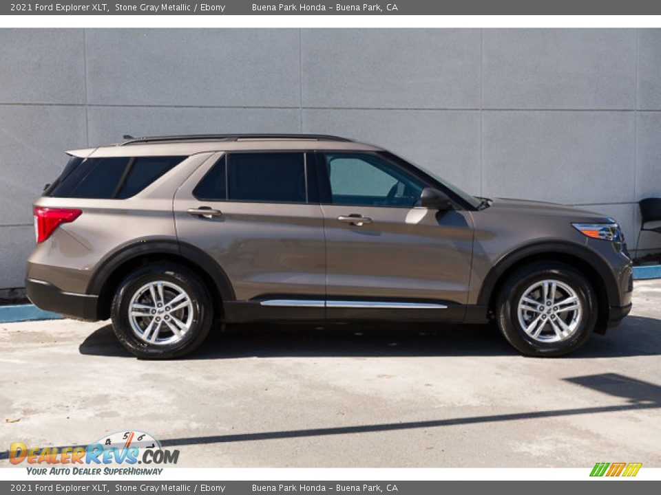 2021 Ford Explorer XLT Stone Gray Metallic / Ebony Photo #10