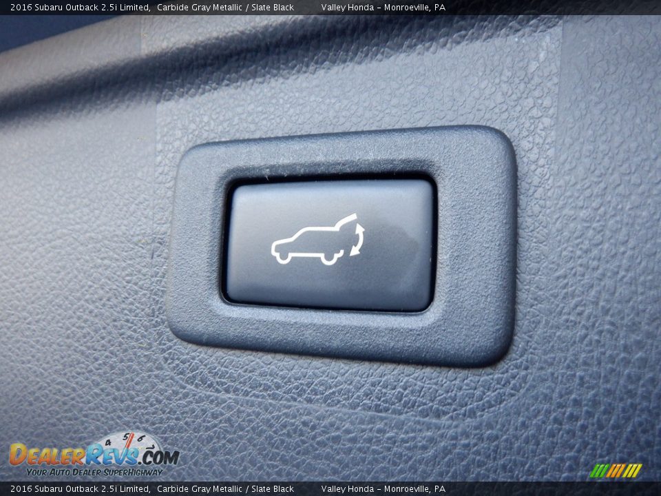 2016 Subaru Outback 2.5i Limited Carbide Gray Metallic / Slate Black Photo #35