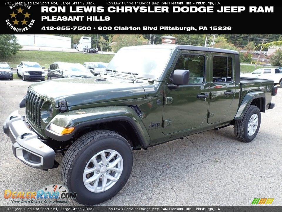 2023 Jeep Gladiator Sport 4x4 Sarge Green / Black Photo #1