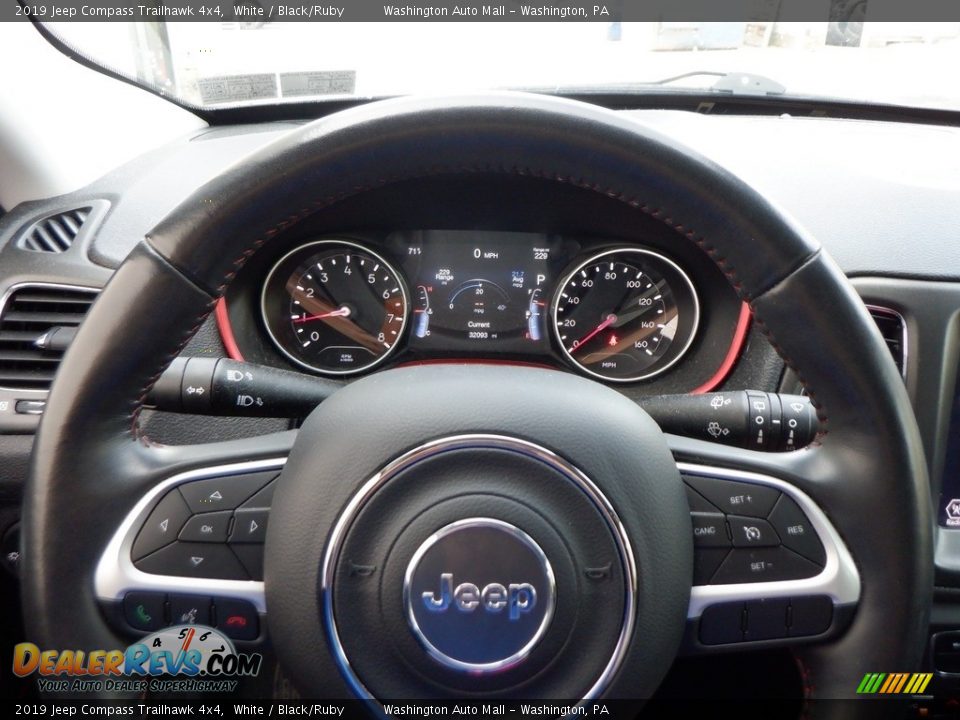 2019 Jeep Compass Trailhawk 4x4 Steering Wheel Photo #22