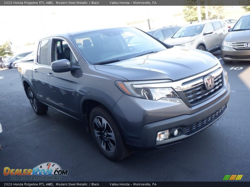 2020 Honda Ridgeline RTL AWD Modern Steel Metallic / Black Photo #4