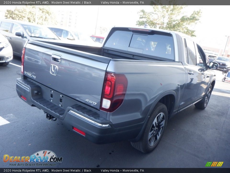 2020 Honda Ridgeline RTL AWD Modern Steel Metallic / Black Photo #5