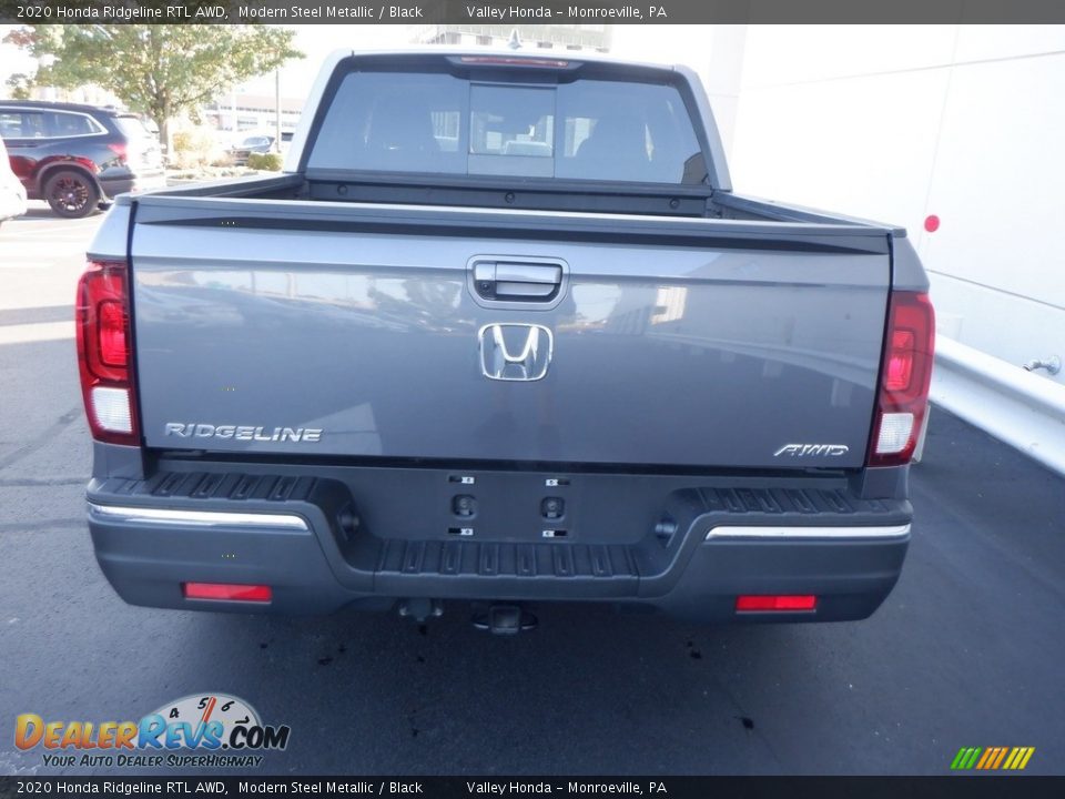 2020 Honda Ridgeline RTL AWD Modern Steel Metallic / Black Photo #6