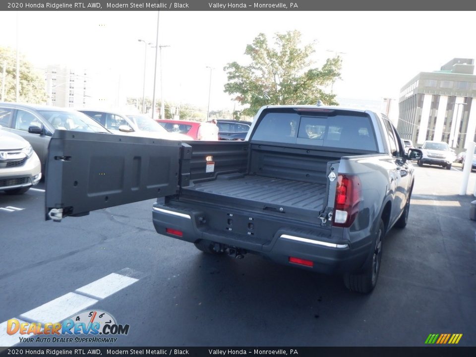 2020 Honda Ridgeline RTL AWD Modern Steel Metallic / Black Photo #11