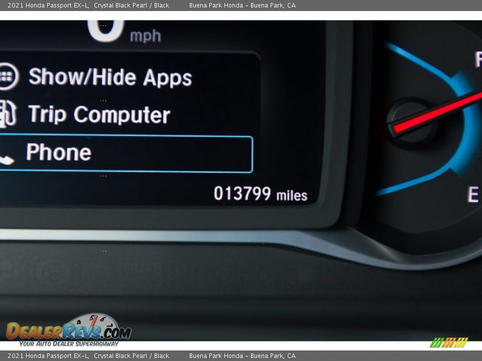 2021 Honda Passport EX-L Crystal Black Pearl / Black Photo #6