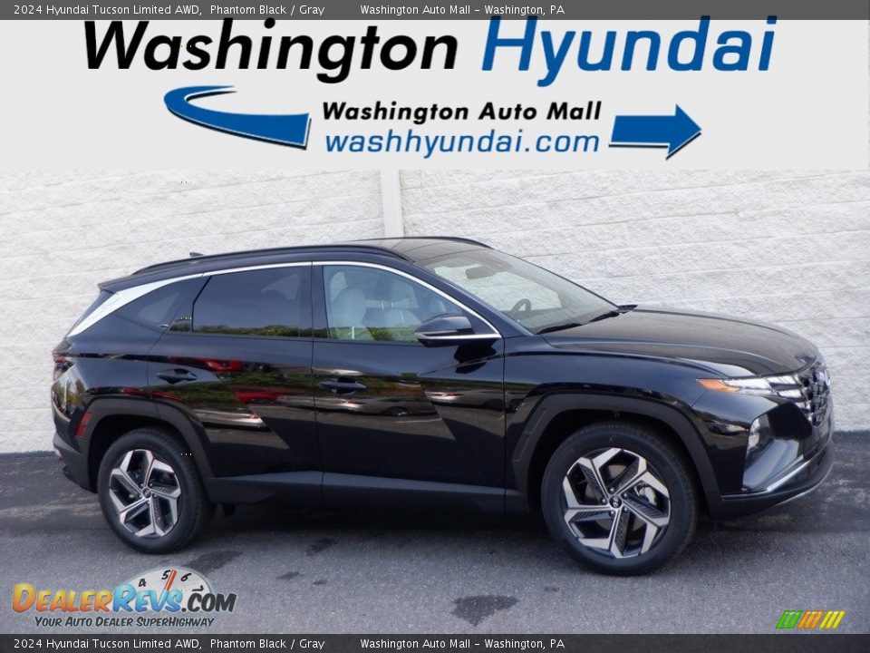 2024 Hyundai Tucson Limited AWD Phantom Black / Gray Photo #2